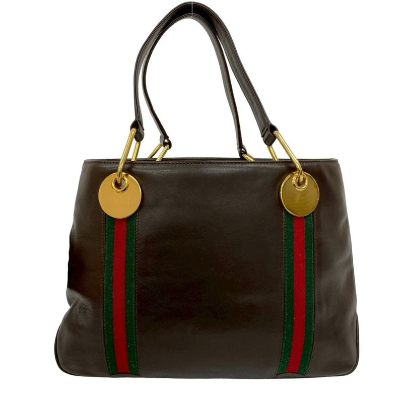 Dahlia Web Tote Leather Medium