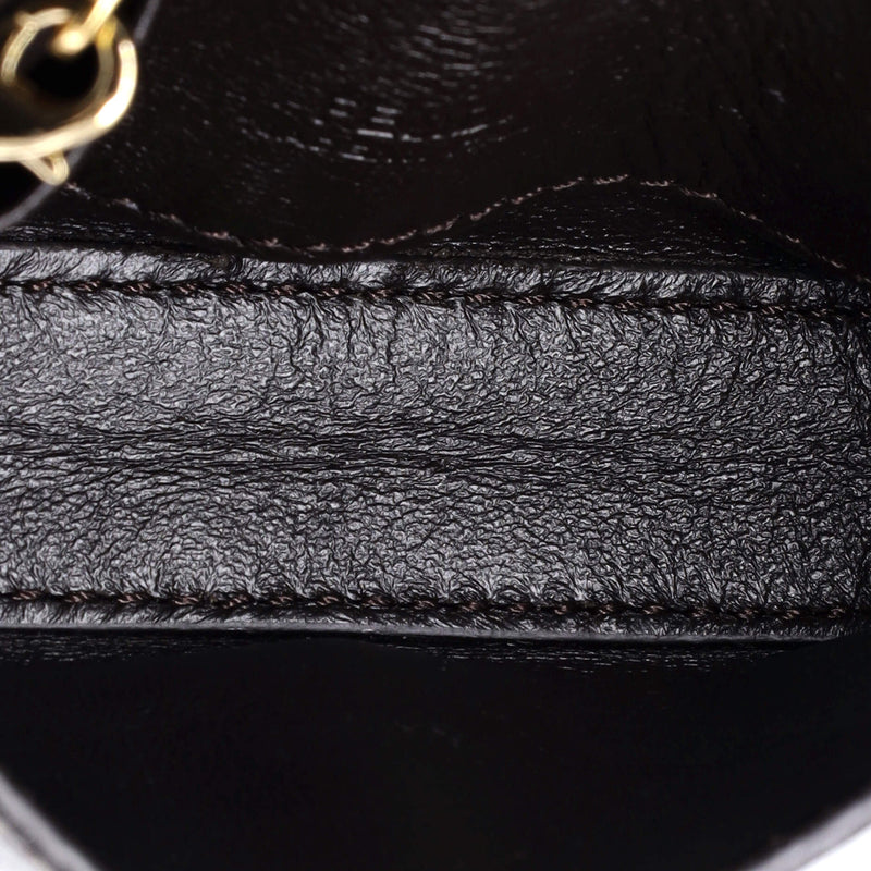 Chain Baguette Charm Bag Zucca Coated