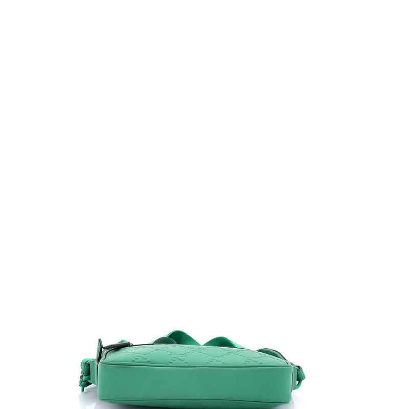 Front Zip Crossbody Gg Rubber Effect