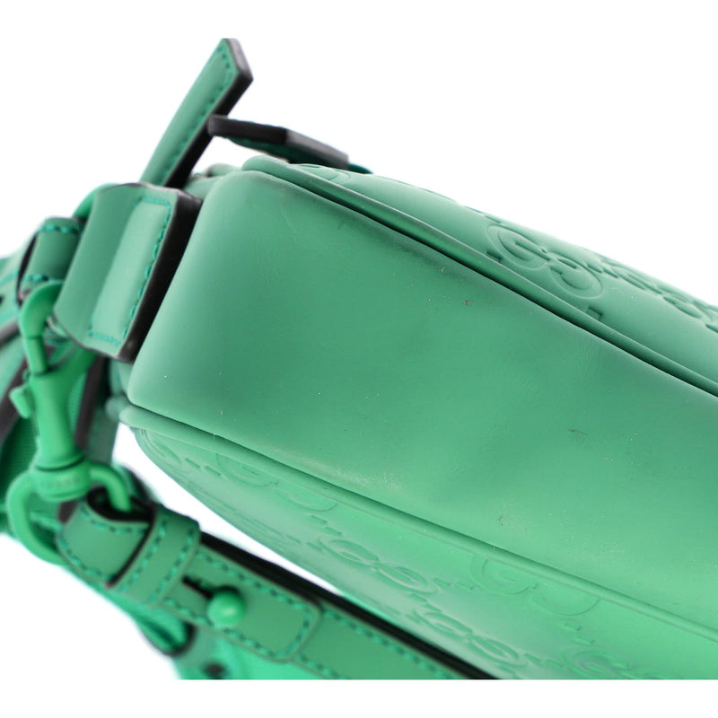 Front Zip Crossbody Gg Rubber Effect