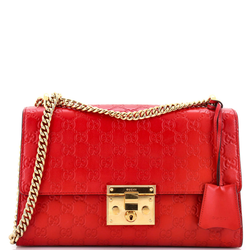 Padlock Shoulder Bag Guccissima Leather