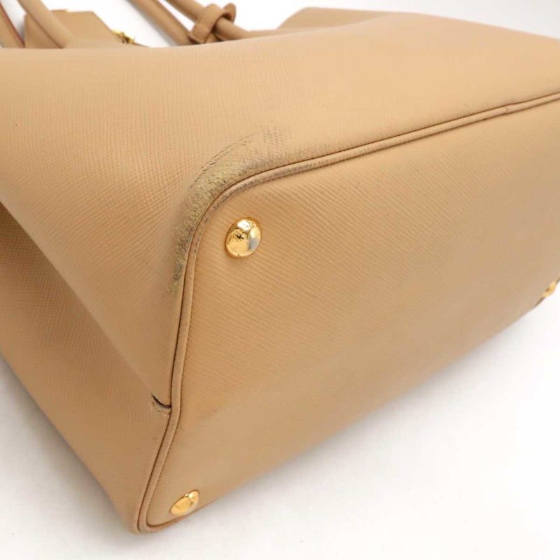 Cuir Double Tote Saffiano Leather Medium