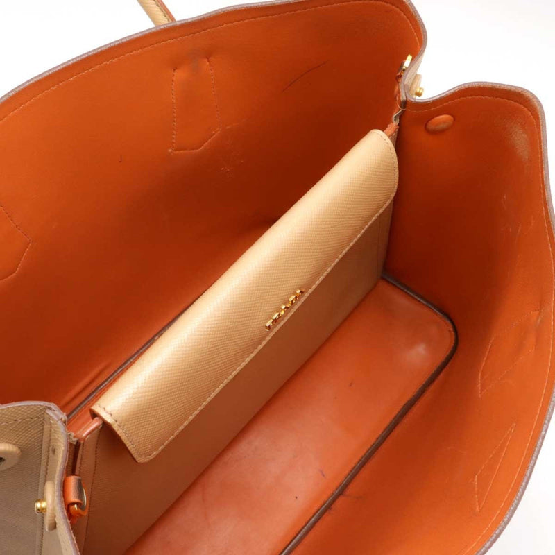 Cuir Double Tote Saffiano Leather Medium