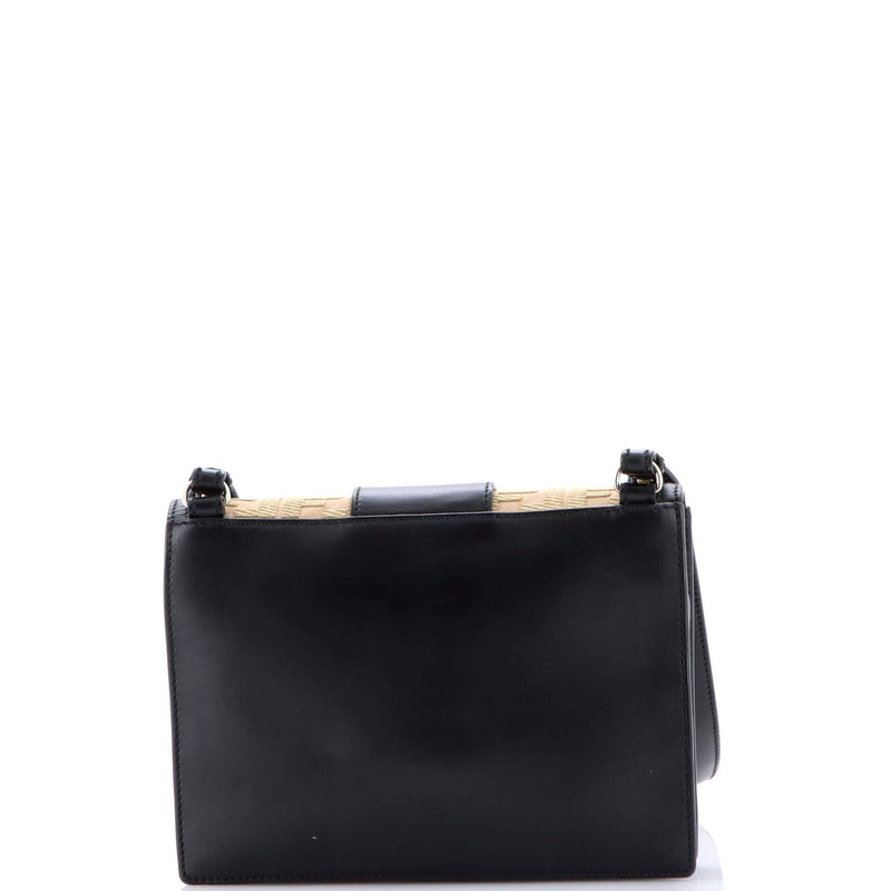 Flat Baguette Crossbody Bag Leather With