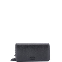 Chain Wallet Crossbody Saffiano Leather