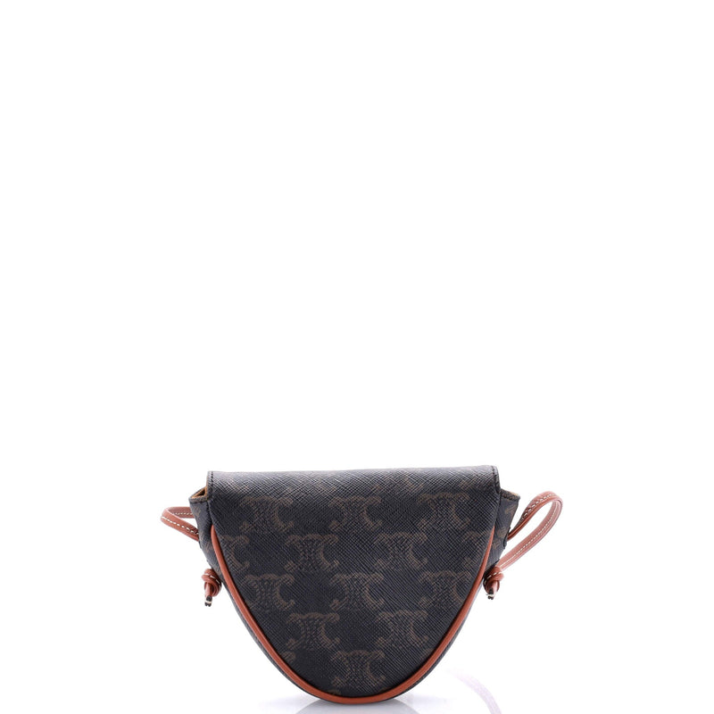 Triangle Crossbody Bag Triomphe Coated