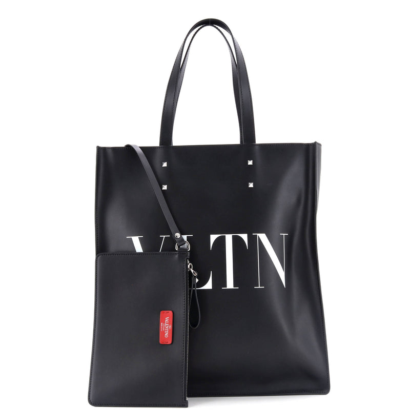 Vltn Rockstud Shopping Tote Printed