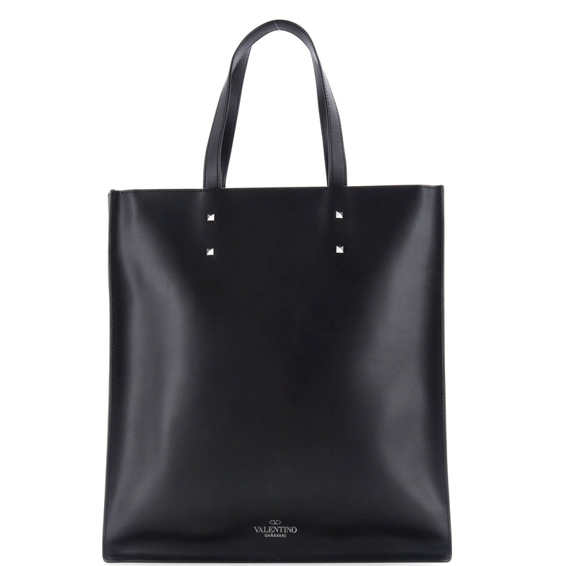 Vltn Rockstud Shopping Tote Printed