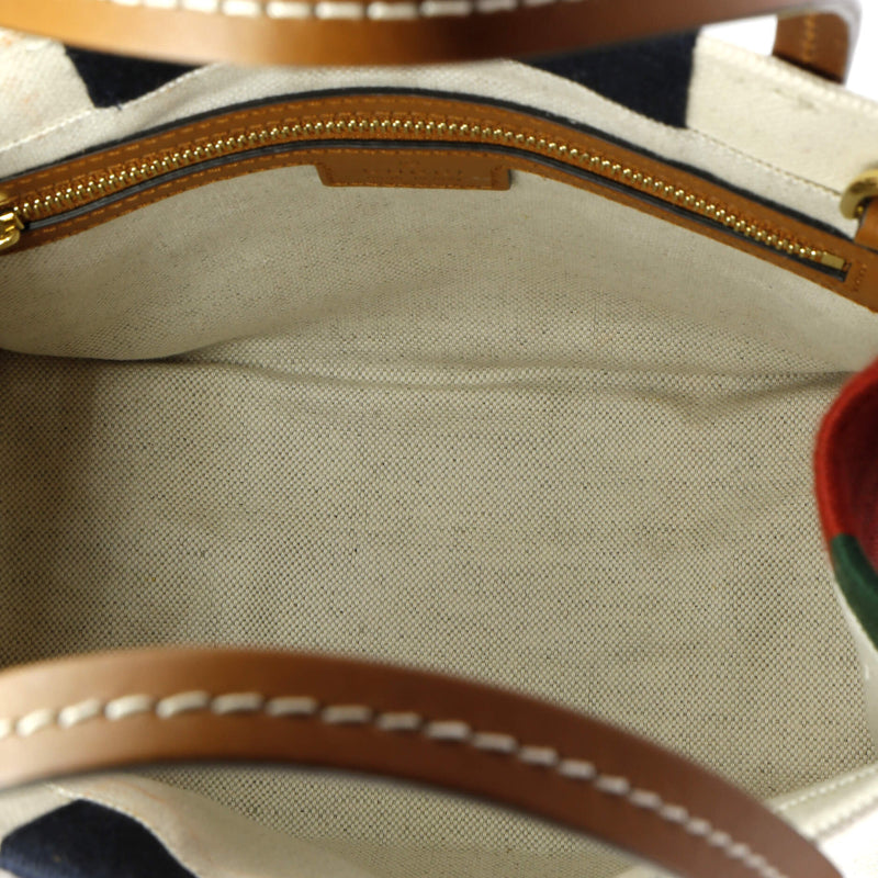 Interlocking G Web Tote Canvas Mini