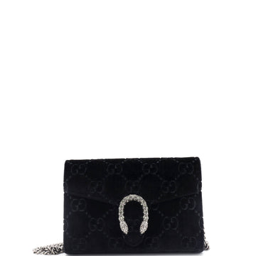 Dionysus Chain Wallet Gg Velvet Small