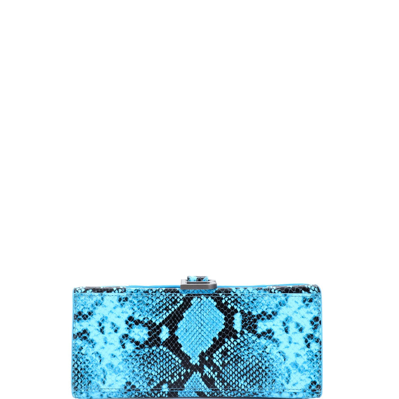 Hourglass Top Handle Bag Python Embossed