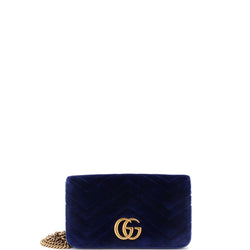 Gg Marmont Chain Flap Bag Matelasse