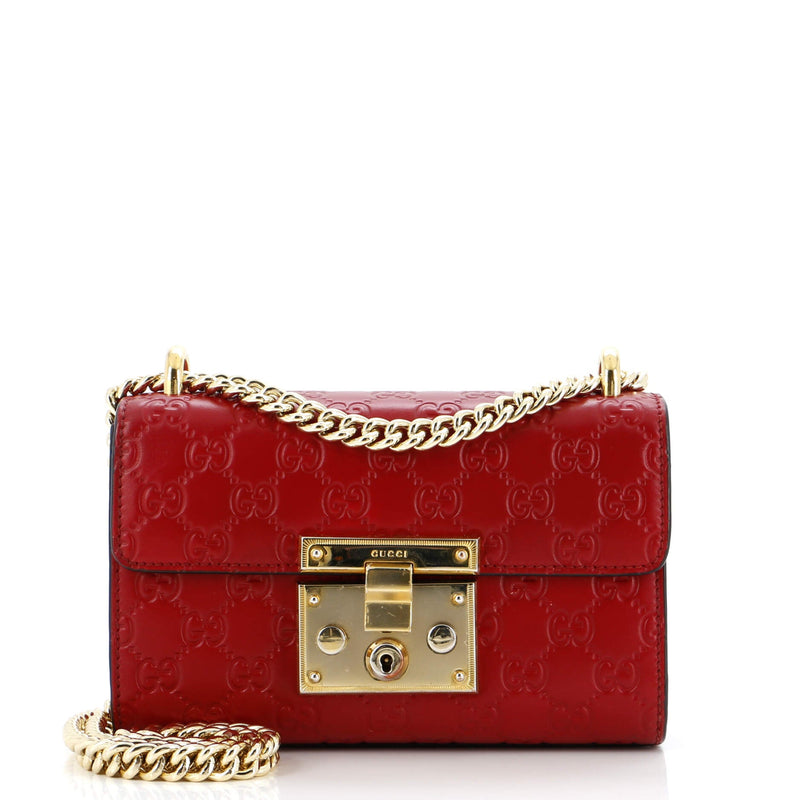 Padlock Shoulder Bag Guccissima Leather