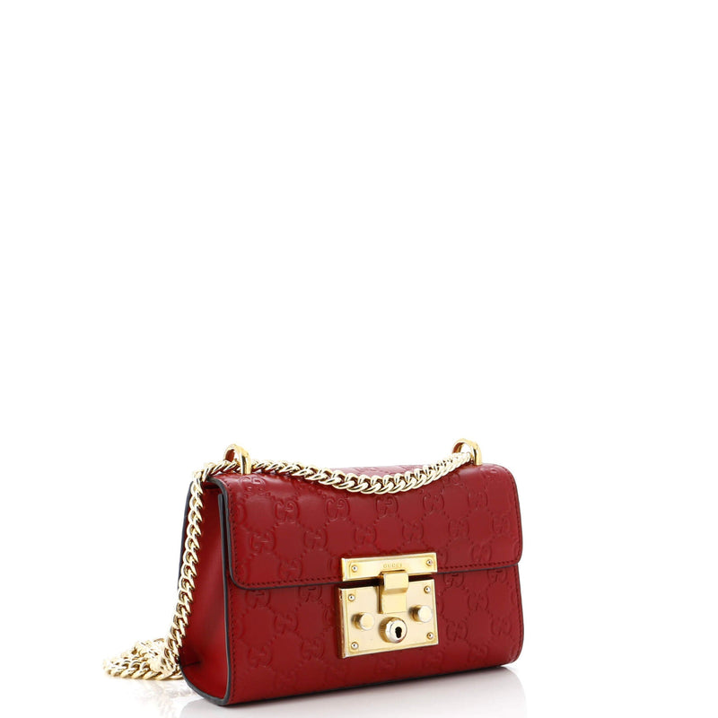 Padlock Shoulder Bag Guccissima Leather