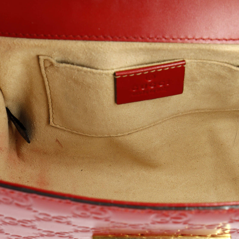 Padlock Shoulder Bag Guccissima Leather