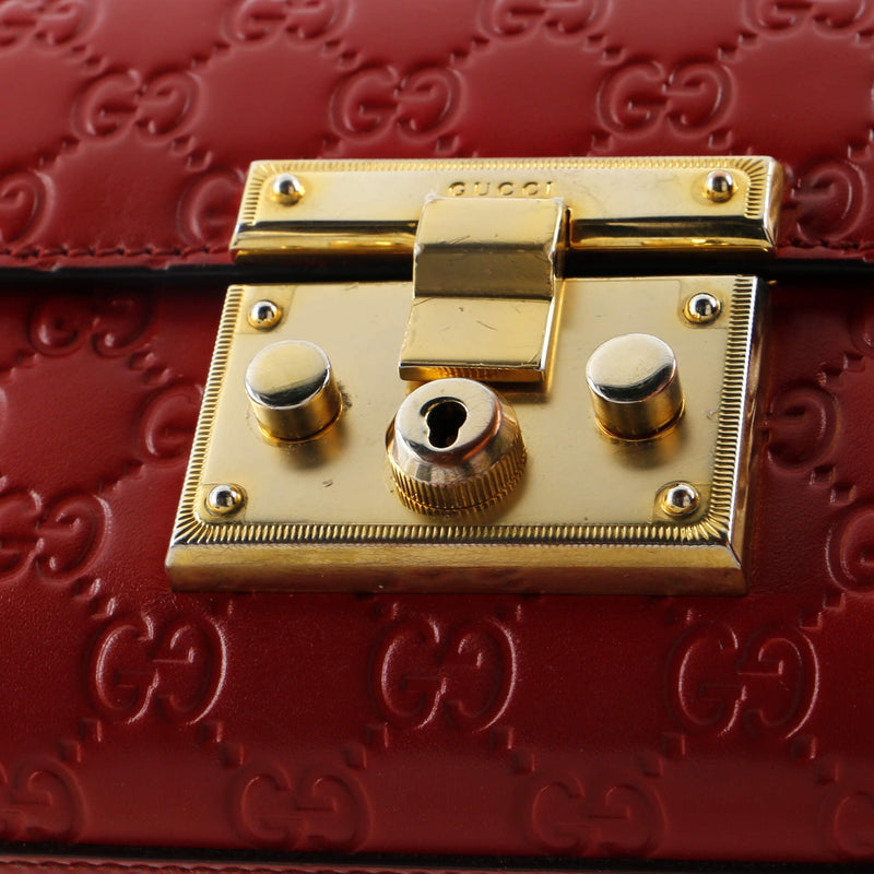 Padlock Shoulder Bag Guccissima Leather