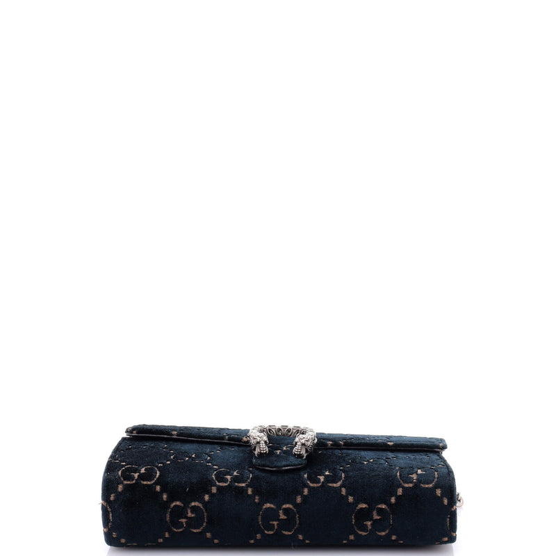 Dionysus Chain Wallet Gg Velvet Small