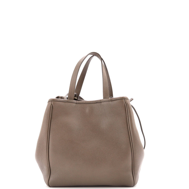 Folded Cabas Leather Small