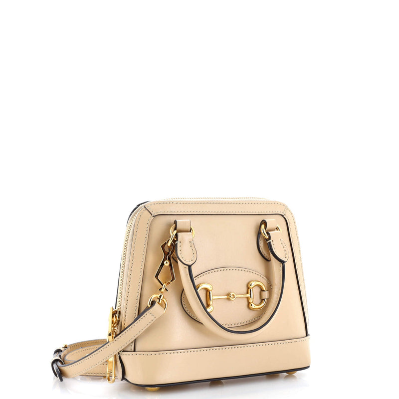 Horsebit Top Handle Bag Leather Mini