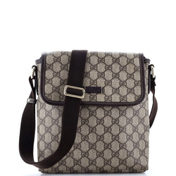 Flap Messenger Gg Coated Canvas Small
