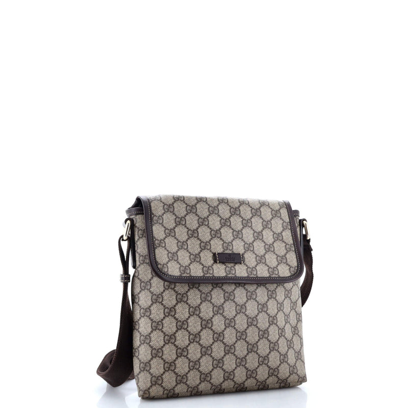 Flap Messenger Gg Coated Canvas Small