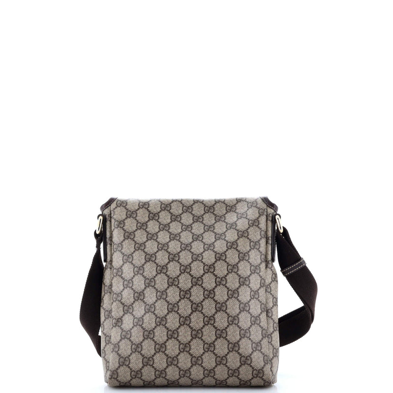 Flap Messenger Gg Coated Canvas Small