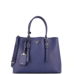 Belted Strap Cuir Double Tote Saffiano