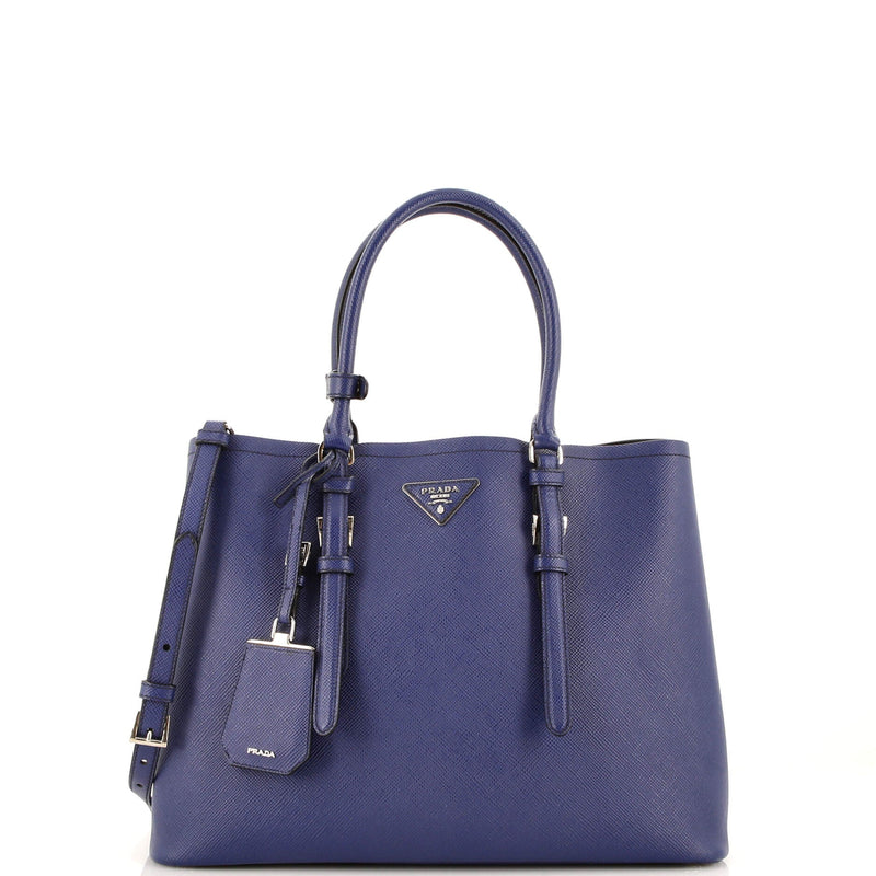 Belted Strap Cuir Double Tote Saffiano
