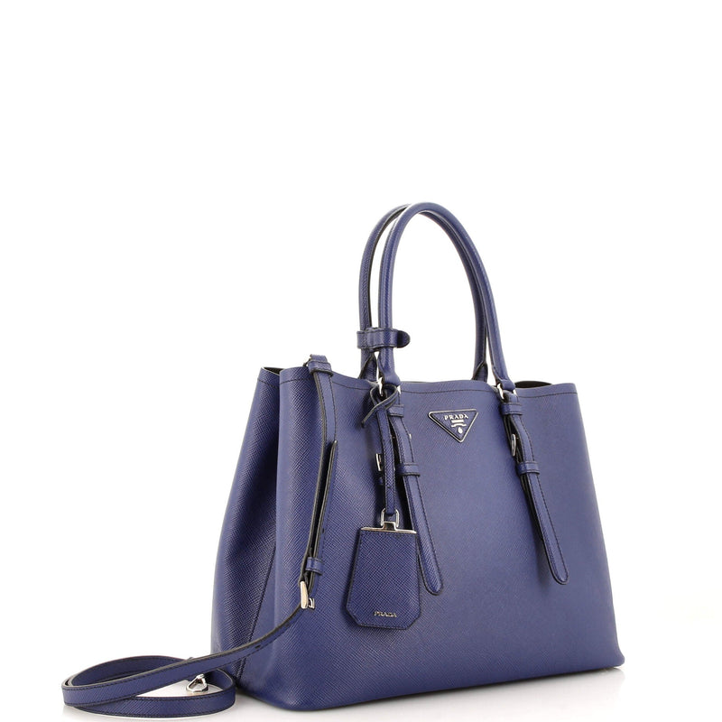 Belted Strap Cuir Double Tote Saffiano