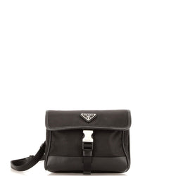 Buckle Flap Crossbody Bag Re-Nylon And