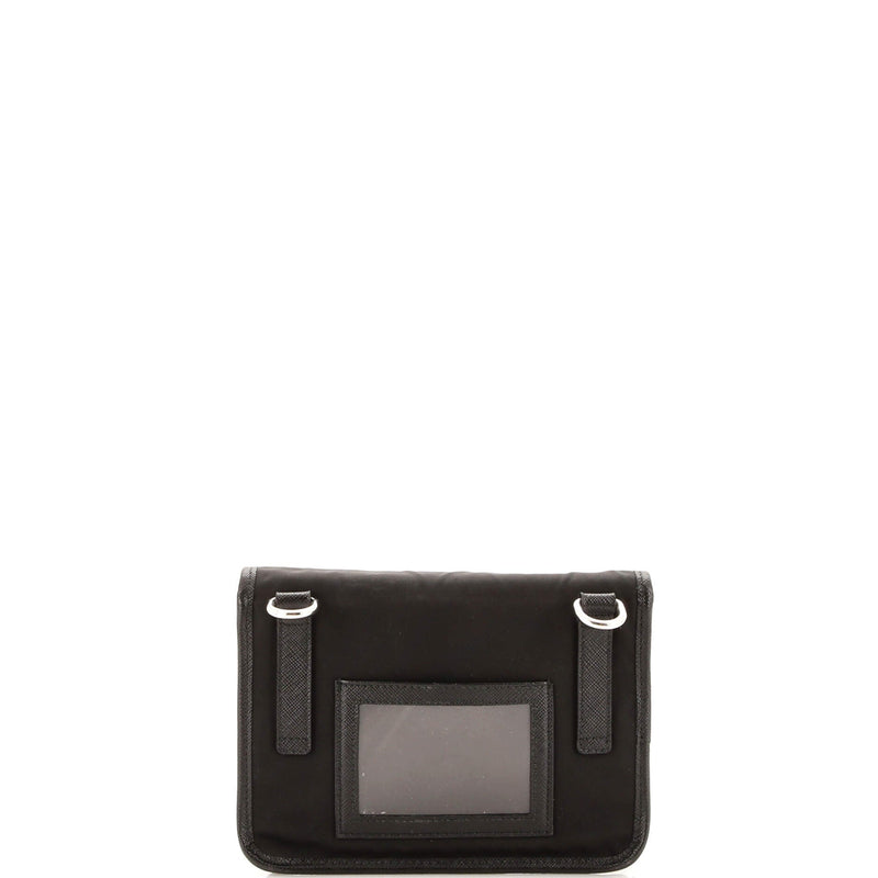 Buckle Flap Crossbody Bag Re-Nylon And