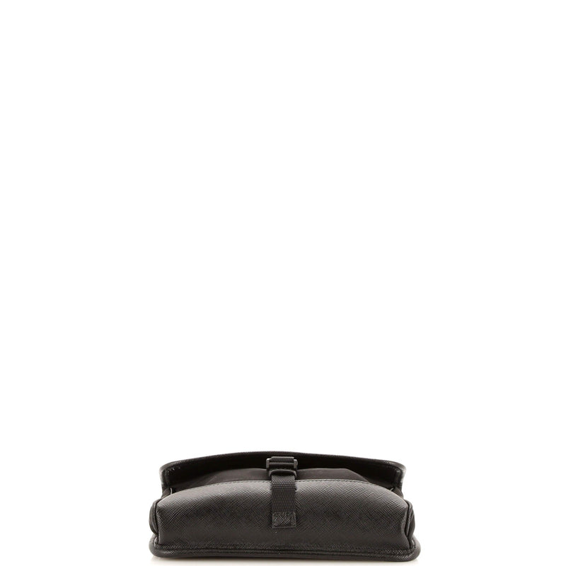 Buckle Flap Crossbody Bag Re-Nylon And
