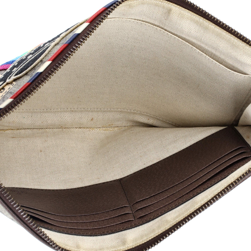 Courrier Pouch Gg Coated Canvas With