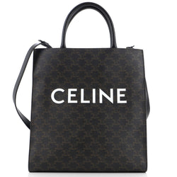 Vertical Cabas Tote Triomphe Coated