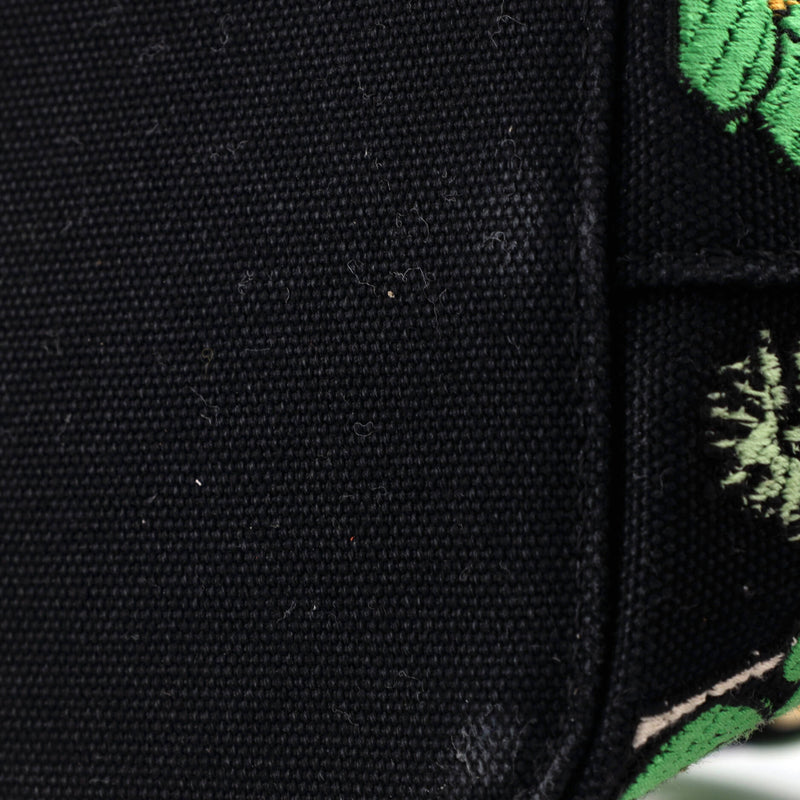 Mon Tresor Bucket Bag Embroidered Canvas