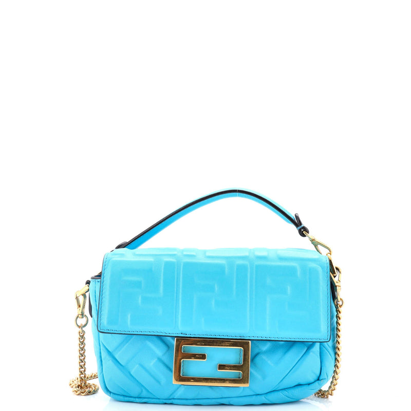 Baguette Nm Bag Zucca Embossed Leather