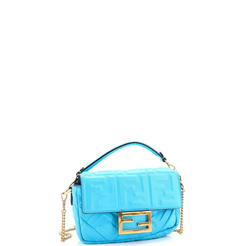 Baguette Nm Bag Zucca Embossed Leather