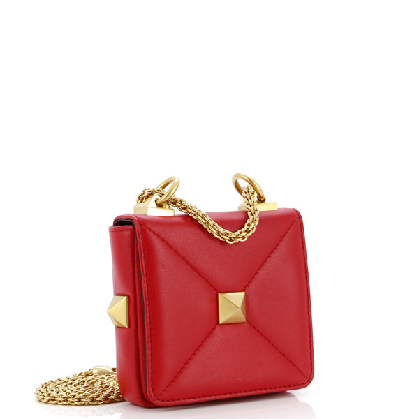 Roman Stud Flap Bag Quilted Leather Mini