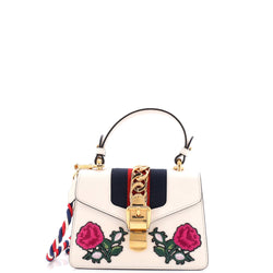 Sylvie Top Handle Bag Embroidered
