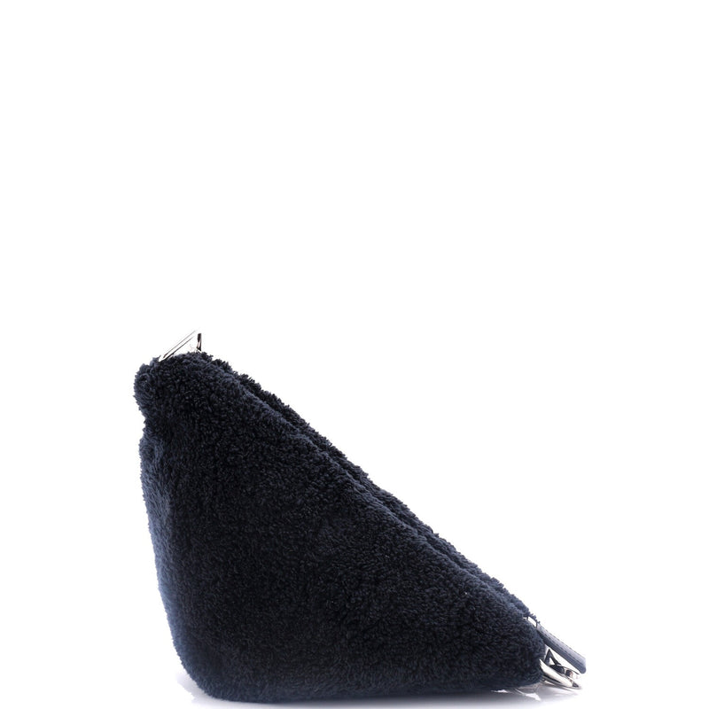 Triangle Logo Zip Crossbody Bag Terry