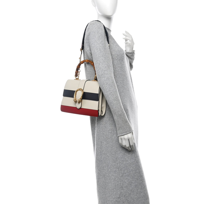 Gucci Calfskin Bamboo Web Medium