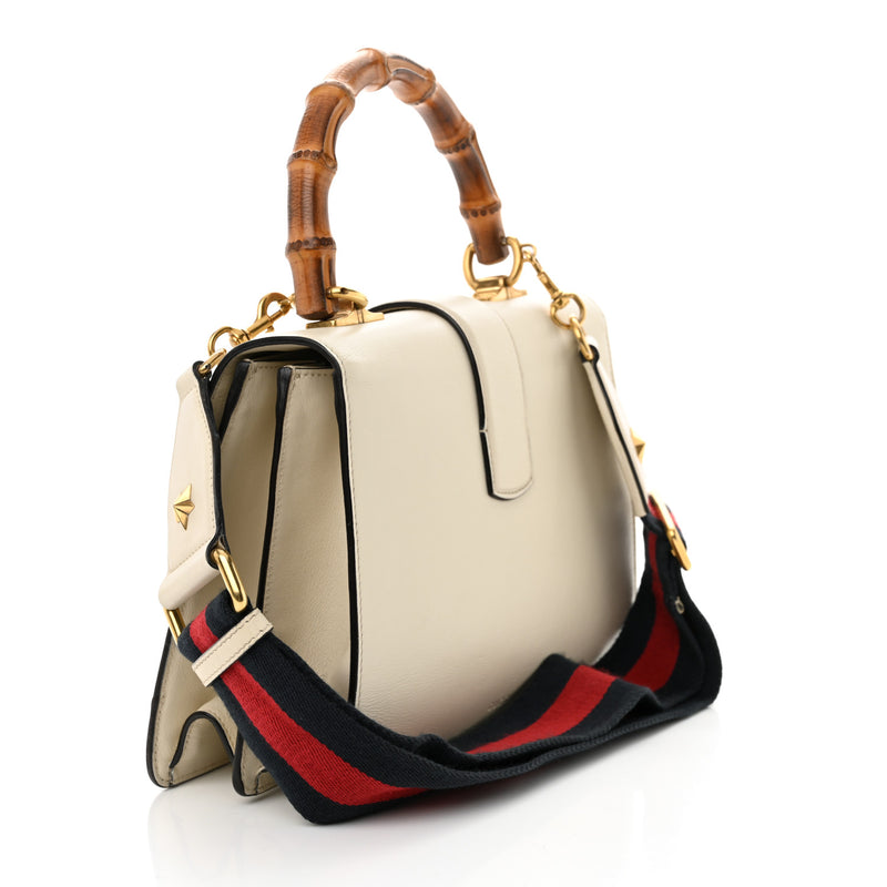 Gucci Calfskin Bamboo Web Medium