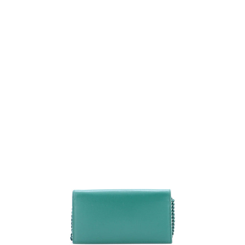 Horsebit Chain Wallet Leather