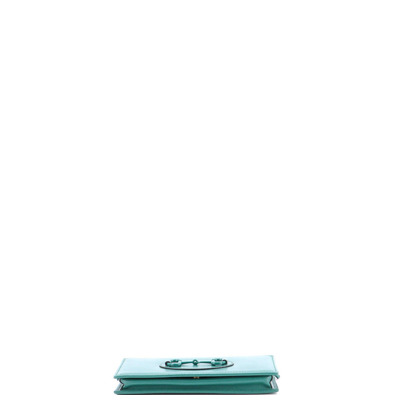 Horsebit Chain Wallet Leather