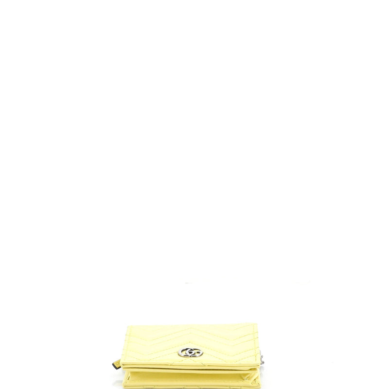Gg Marmont Card Case On Chain Matelasse