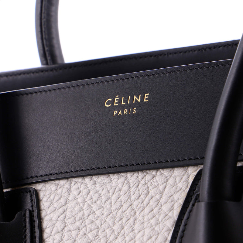 Tricolor Luggage Bag Leather Mini