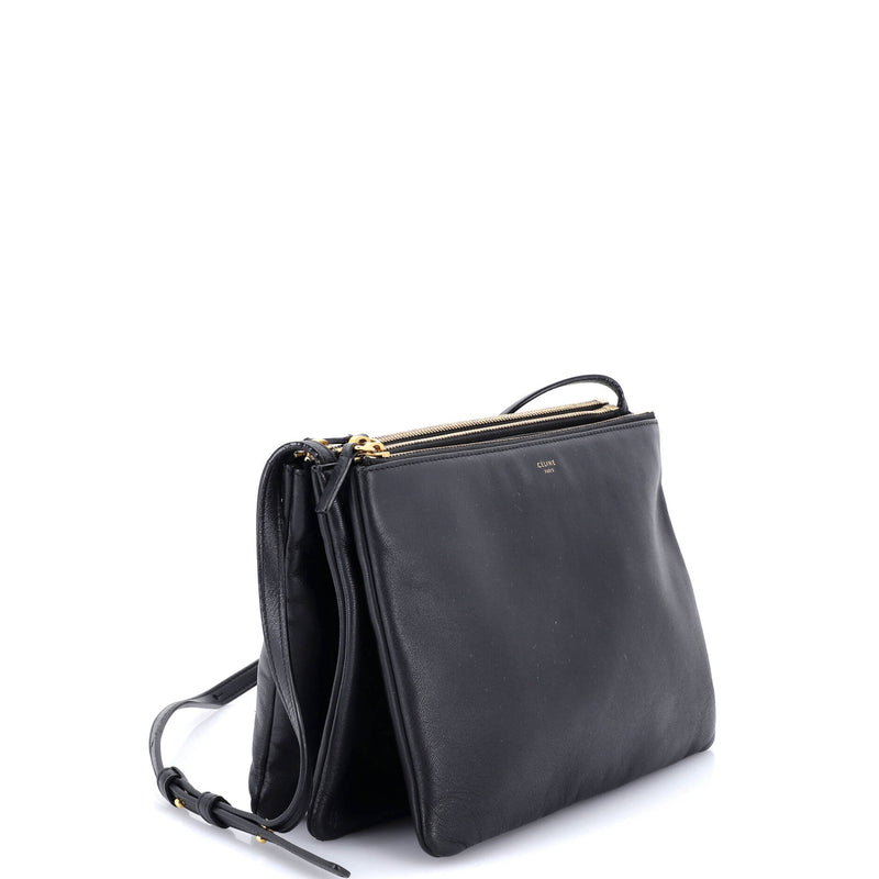 Trio Crossbody Bag Leather Large