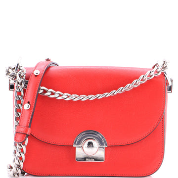 Arcade Chain Flap Bag Glace Calf