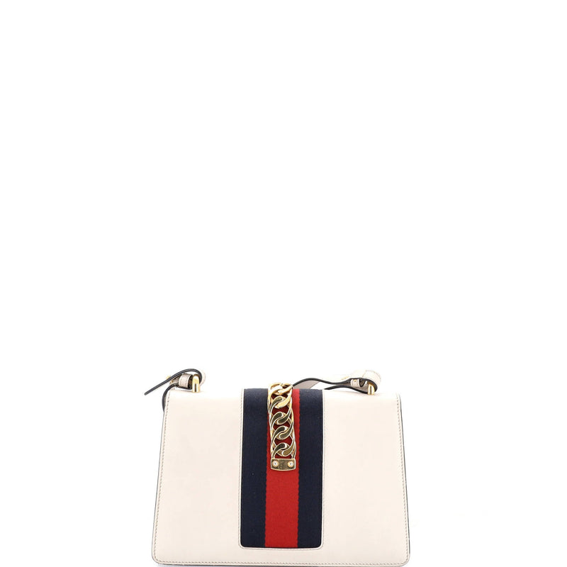 Sylvie Shoulder Bag Embroidered Leather