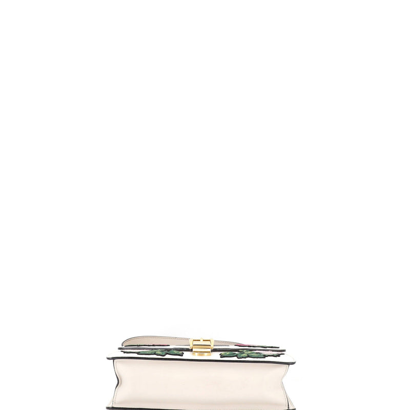 Sylvie Shoulder Bag Embroidered Leather